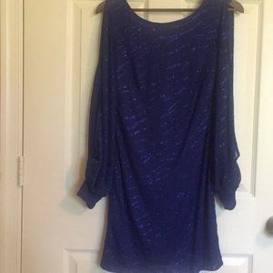 Royal blue tiger dress